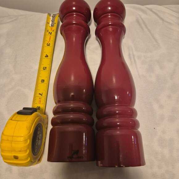 Peugeot 11″ Salt & Pepper Grinder Set – Burgundy, Pre-Owned - Picture 2 of 5